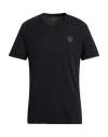 Ea7 Man T-shirt Black Size 3xl Cotton In Black