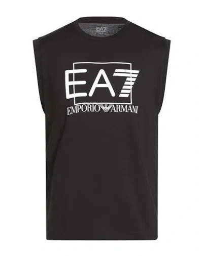 Ea7 Man T-shirt Black Size 3xl Cotton