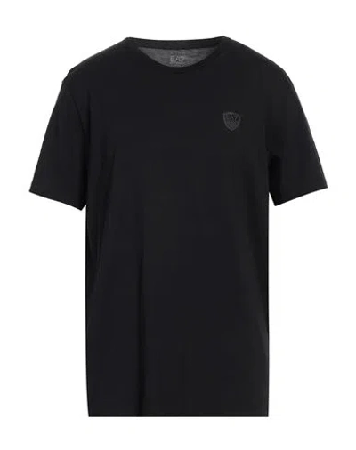 Ea7 Man T-shirt Black Size 3xl Cotton