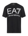 Ea7 Man T-shirt Black Size 3xl Cotton