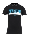 Ea7 Man T-shirt Black Size Xxl Cotton In Black