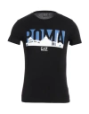 Ea7 Man T-shirt Black Size 3xl Cotton