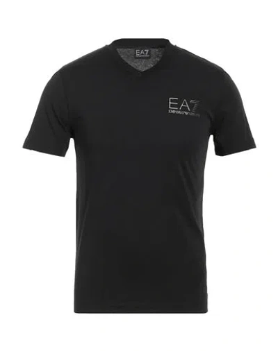 Ea7 Man T-shirt Black Size 3xl Cotton