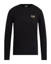Ea7 Man T-shirt Black Size 3xl Cotton, Elastane