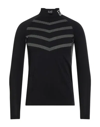 Ea7 Man T-shirt Black Size 3xl Polyamide, Polyester