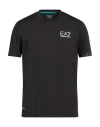Ea7 Man T-shirt Black Size 3xl Polyester, Elastane
