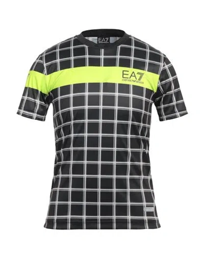 Ea7 Man T-shirt Black Size 3xl Recycled Polyester