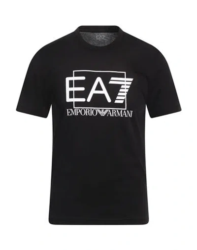 Ea7 Man T-shirt Black Size 3xl Cotton
