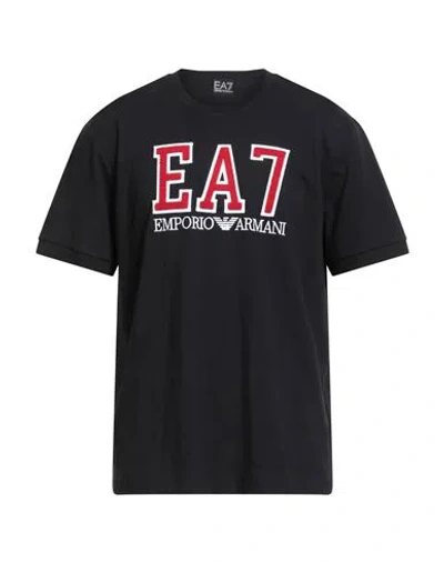 Ea7 Man T-shirt Black Size Xl Cotton