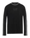 Ea7 Man T-shirt Black Size Xl Cotton