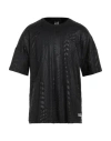 Ea7 Man T-shirt Black Size M Cotton In Black