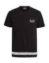 Ea7 Man T-shirt Black Size Xl Cotton, Elastane