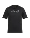 Ea7 Man T-shirt Black Size Xl Polyester, Elastane In Black