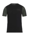 Ea7 Man T-shirt Black Size Xs Cotton
