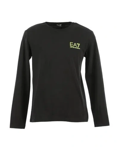 Ea7 Man T-shirt Black Size Xs Cotton, Elastane