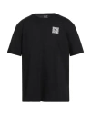 Ea7 Man T-shirt Black Size Xxl Cotton In Black