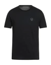 Ea7 Man T-shirt Black Size Xxl Cotton