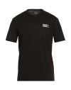 Ea7 Man T-shirt Black Size Xxl Cotton In Black