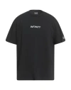 Ea7 Logo-print Cotton-blend T-shirt In Black