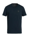 Ea7 Man T-shirt Blue Size 3xl Cotton In Blue