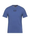 Ea7 Man T-shirt Blue Size Xl Cotton