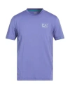 Ea7 Man T-shirt Blue Size Xl Polyester, Elastane