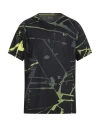 Ea7 Man T-shirt Charcoal Size 3xl Polyester, Elastane In Multi