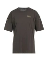Ea7 Man T-shirt Dark Green Size 3xl Cotton
