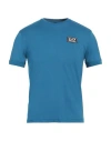 Ea7 Man T-shirt Deep Teal Size 3xl Cotton, Elastane, Polyamide, Polyester In Green