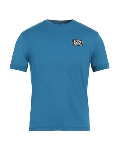 Ea7 Man T-shirt Deep Teal Size 3xl Cotton, Elastane, Polyamide, Polyester In Green