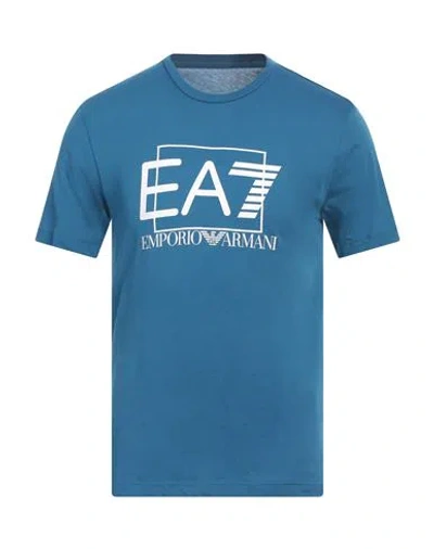 Ea7 Man T-shirt Deep Teal Size 3xl Cotton In Green