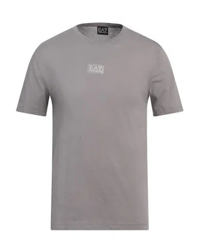 Ea7 Man T-shirt Grey Size 3xl Cotton