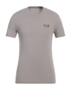 Ea7 Man T-shirt Grey Size 3xl Cotton, Elastane