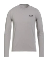Ea7 Man T-shirt Grey Size Xl Cotton, Elastane In Gray