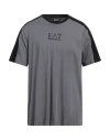 Ea7 Man T-shirt Grey Size 3xl Cotton