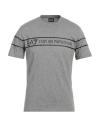 Ea7 Man T-shirt Grey Size Xl Cotton