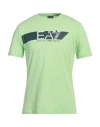 Ea7 Man T-shirt Light Green Size 3xl Cotton