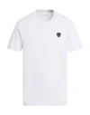 Ea7 Man T-shirt Light Grey Size 3xl Cotton In White