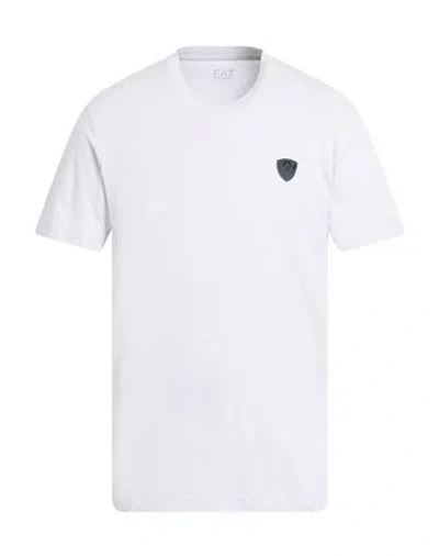 EA7 EA7 MAN T-SHIRT LIGHT GREY SIZE 3XL COTTON