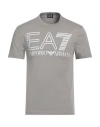 Ea7 Man T-shirt Light Grey Size Xs Cotton