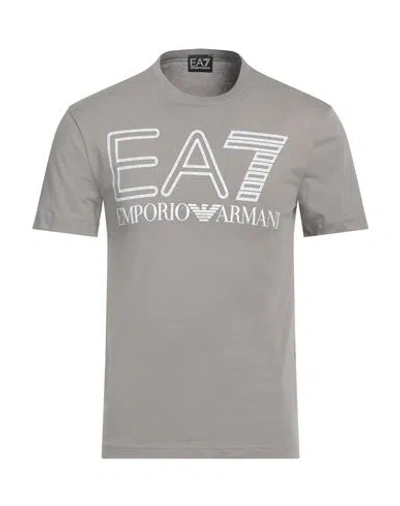 Ea7 Man T-shirt Light Grey Size Xs Cotton