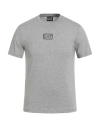 Ea7 Man T-shirt Light Grey Size Xxl Cotton In Gray