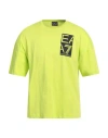 Ea7 Man T-shirt Lime Green Size 3xl Cotton