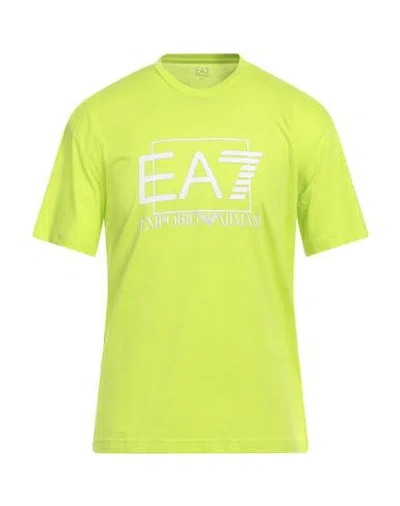 EA7 EA7 MAN T-SHIRT LIME GREEN SIZE XXL COTTON