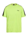 Ea7 Man T-shirt Lime Green Size Xxl Cotton