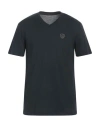 Ea7 Man T-shirt Midnight Blue Size 3xl Cotton