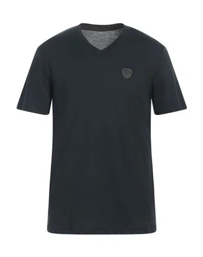 Ea7 Man T-shirt Midnight Blue Size 3xl Cotton