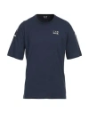Ea7 Man T-shirt Midnight Blue Size 3xl Cotton