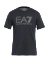 Ea7 Man T-shirt Midnight Blue Size 3xl Cotton In Blue