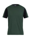 Ea7 Man T-shirt Military Green Size 3xl Cotton In Green